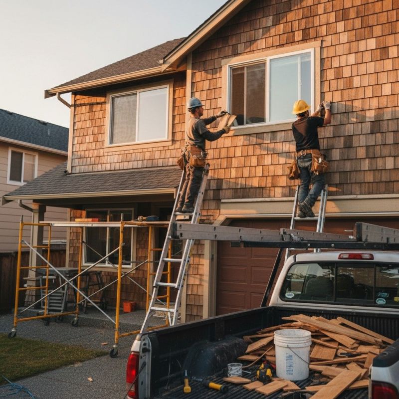 Local Cedar Shake Roof Repair pros at work